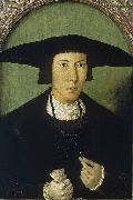 Jan Mostaert Portrait of a Young Gentleman oil on canvas